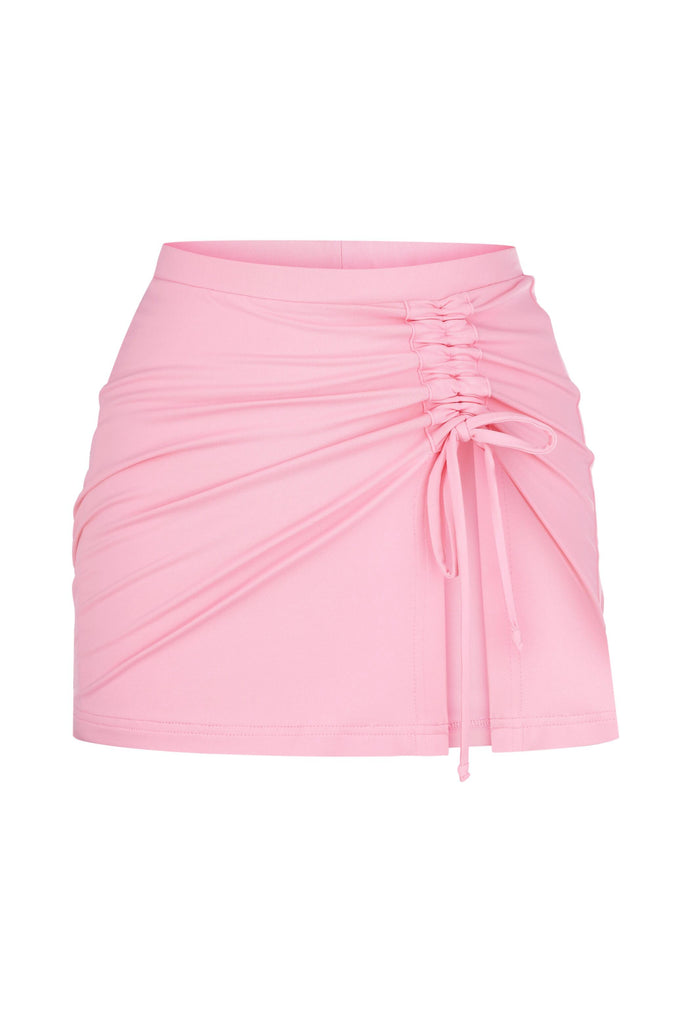 Flow ruched mini skirt