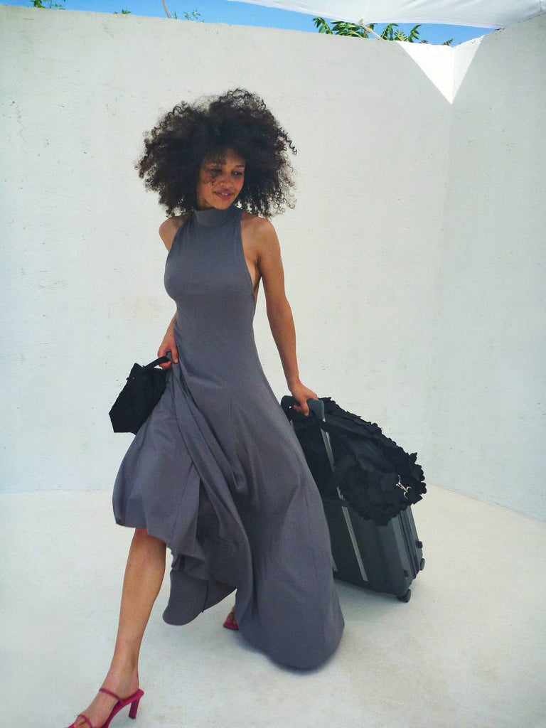 AE Long Dress in Grey